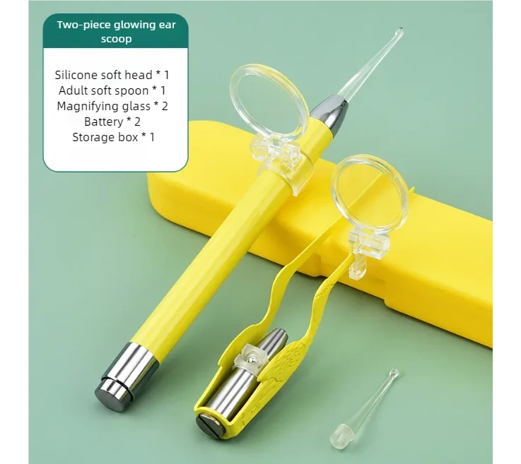 LED Illuminated Ear Wax Removal Tool Kit for Kids and Adults