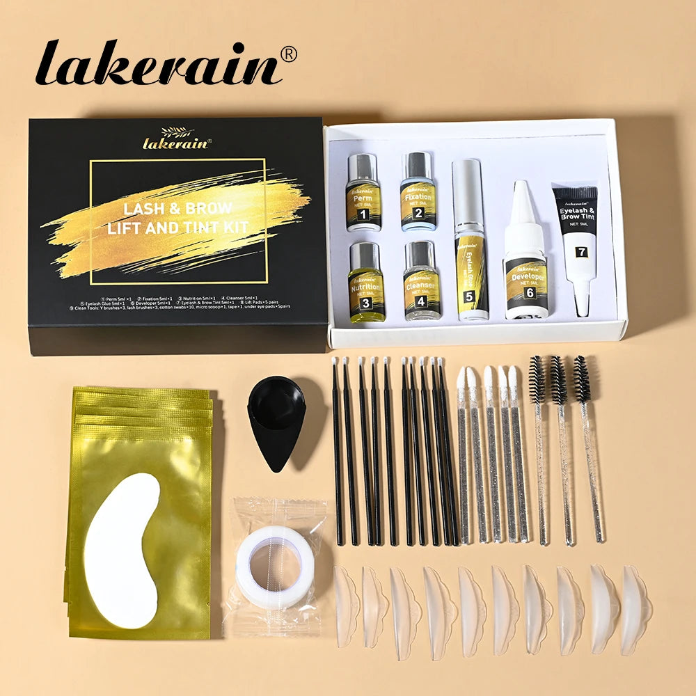 Professional Lash Lift and Brow Tinting Kit for Salon-Quality Results - 6