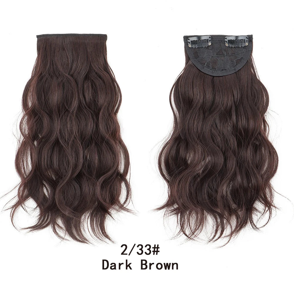 Curly Synthetic Clip-In Hair Extension for Instant Volume