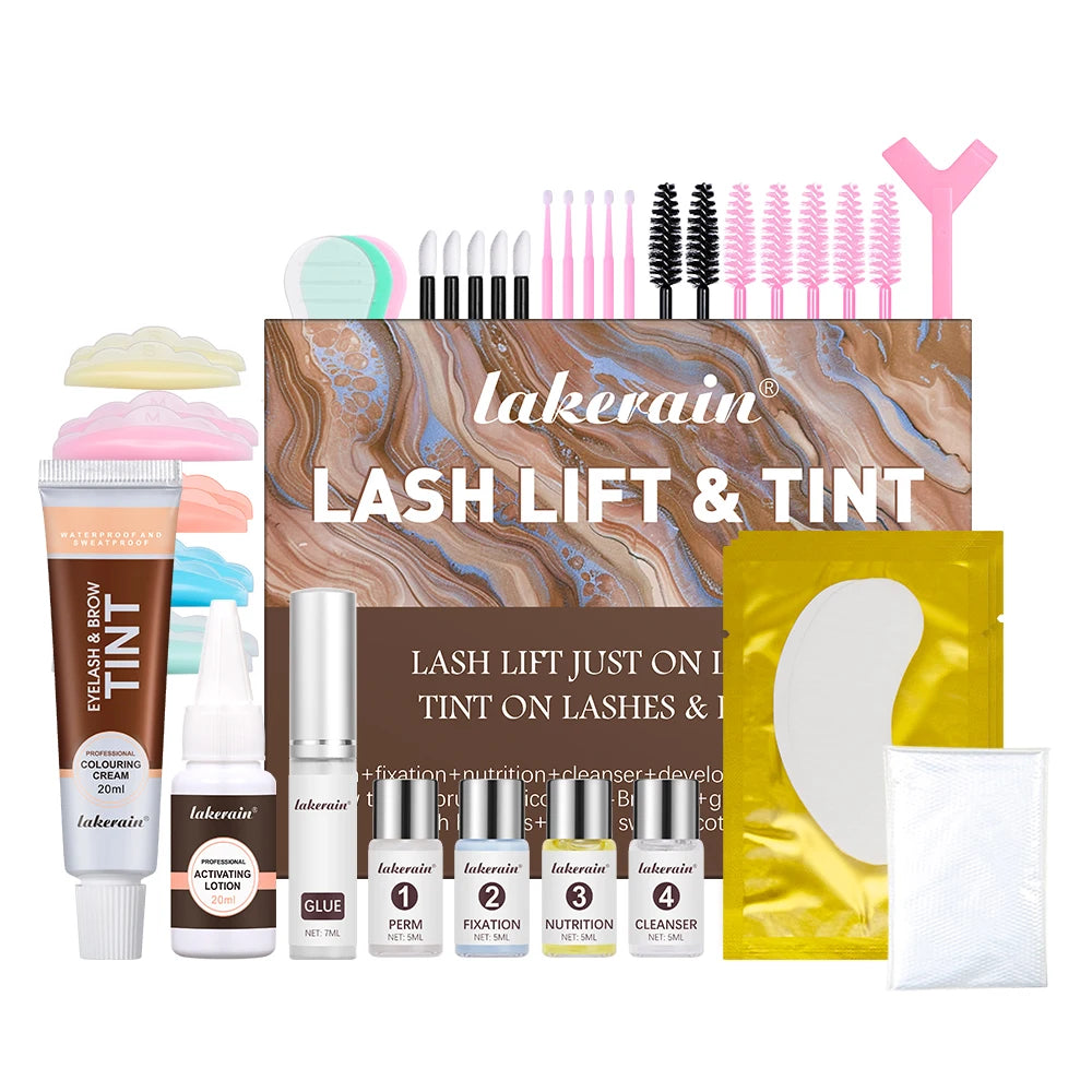 Professional Lash Lift and Eyebrow Tinting Kit for Salon-Quality Results - 2