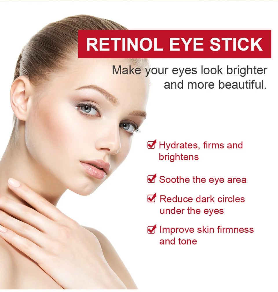 Retinol Anti-Wrinkle Eye Stick for Dark Circles and Puffiness