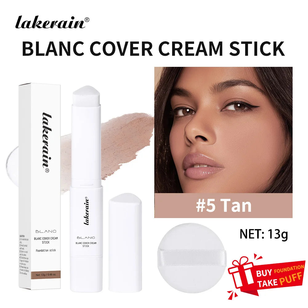 Color-Changing Foundation Stick with Built-in Blending Brush