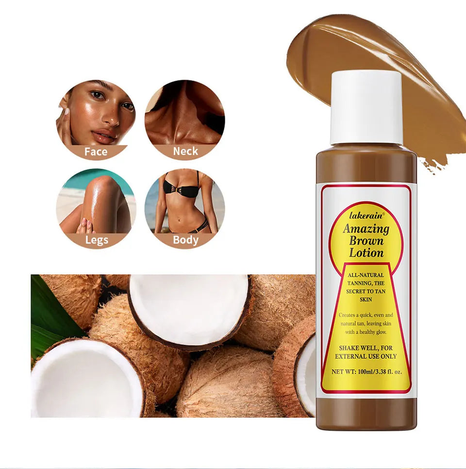 Sunless Tanning Body Lotion for a Deep Natural Bronze Glow