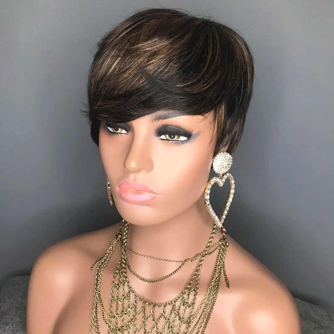 Short Wavy Pixie Cut Wig for Women - 4