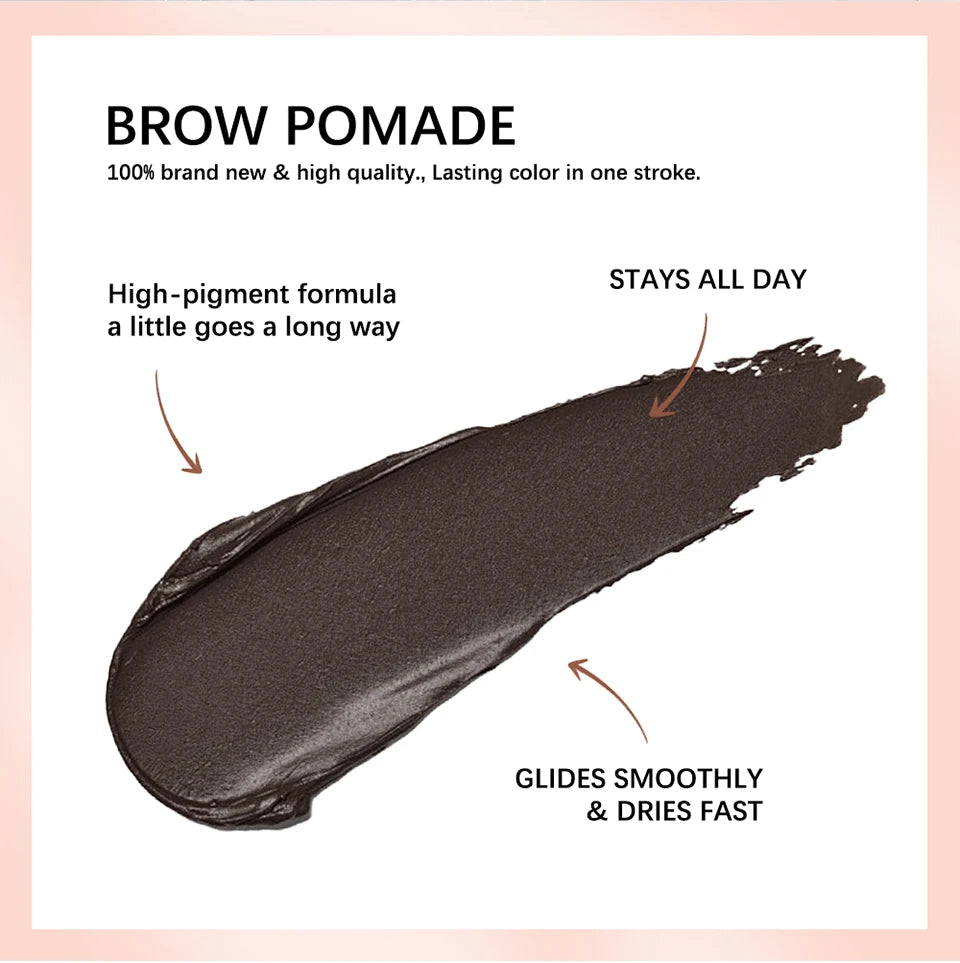 Waterproof Long-Lasting Brow Pomade Gel for Natural Defined Eyebrows