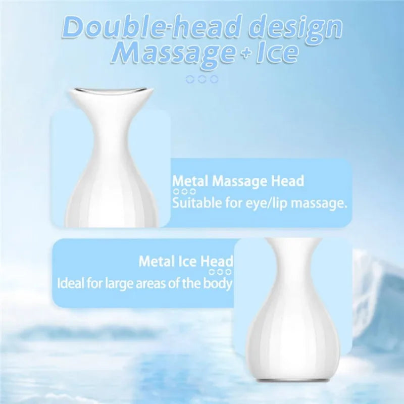Handheld Facial Cold Compress Massager for Skin Tightening and Puffiness - 2