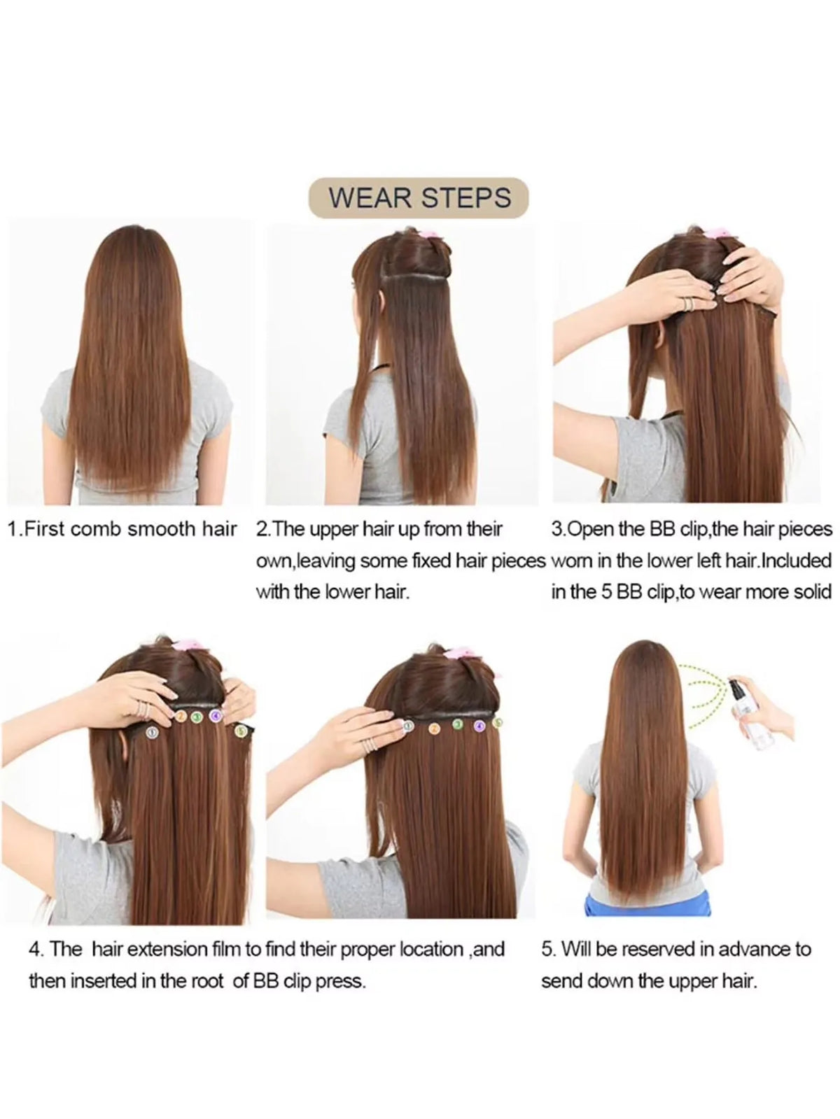 24-Inch Kinky Curly One-Piece Clip-In Hair Extension