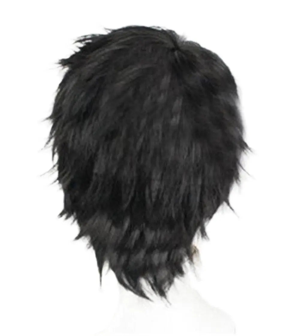 Short Fluffy Layered Cosplay Wig for Men - 3