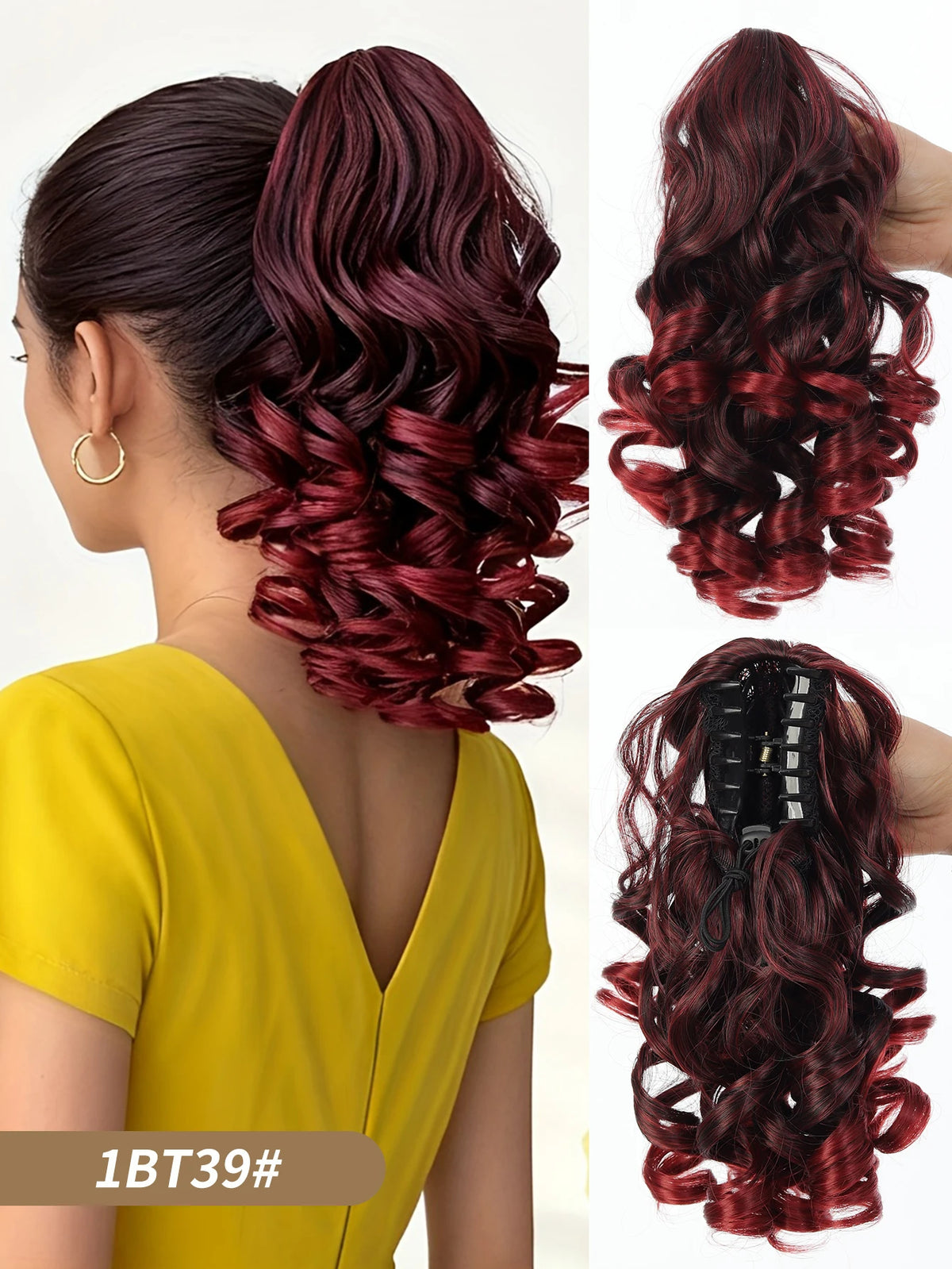 12-Inch Curly Claw Clip Ponytail Extension