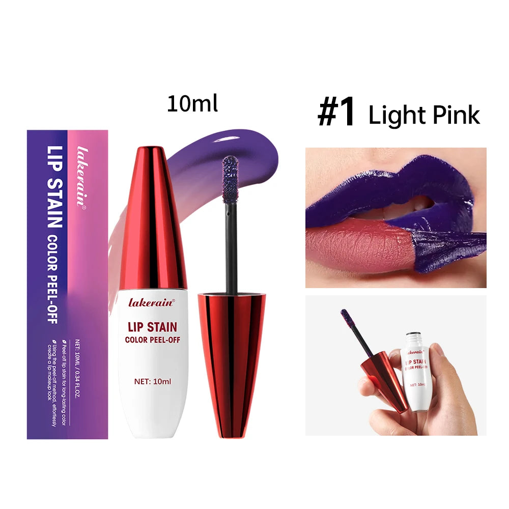 Long-Lasting Waterproof Peel-Off Lip Stain Tint for All-Day Wear