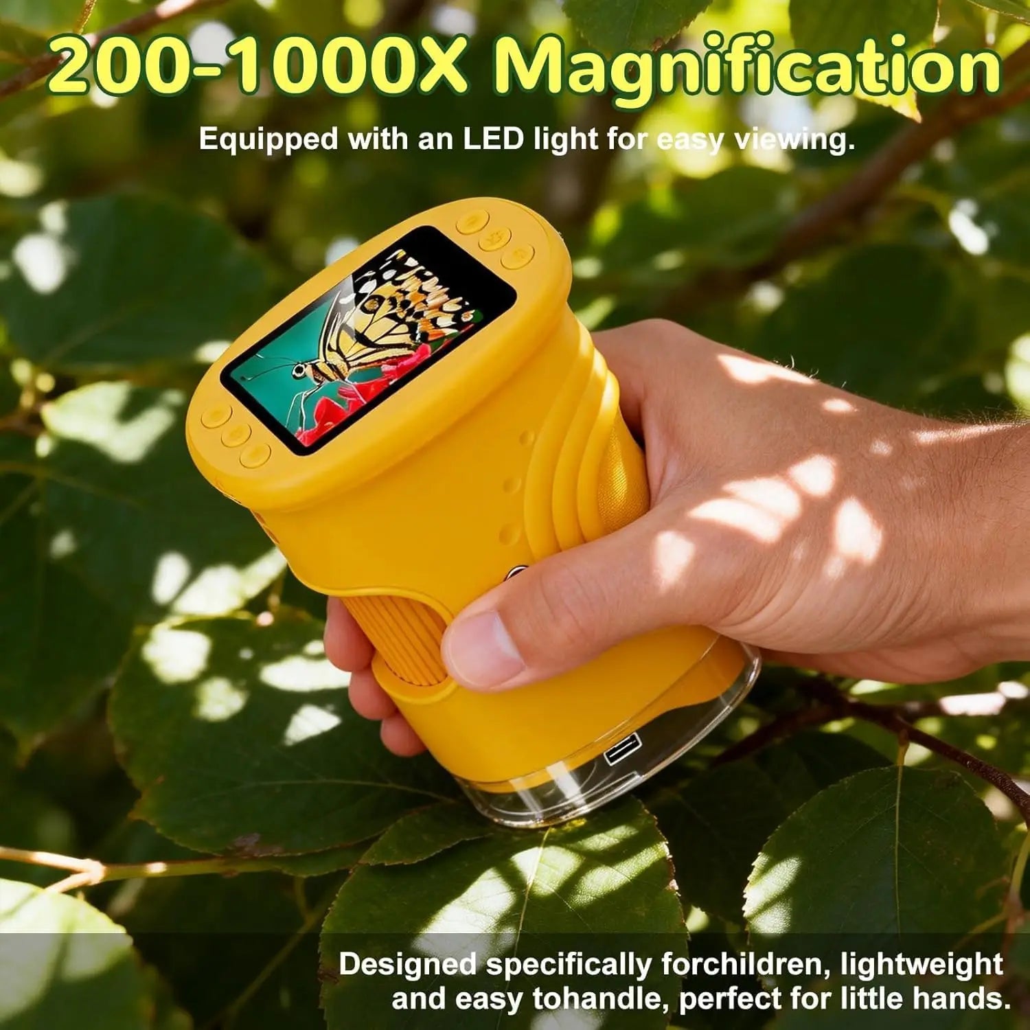 Portable Digital Handheld Microscope for Kids Science Exploration - 2