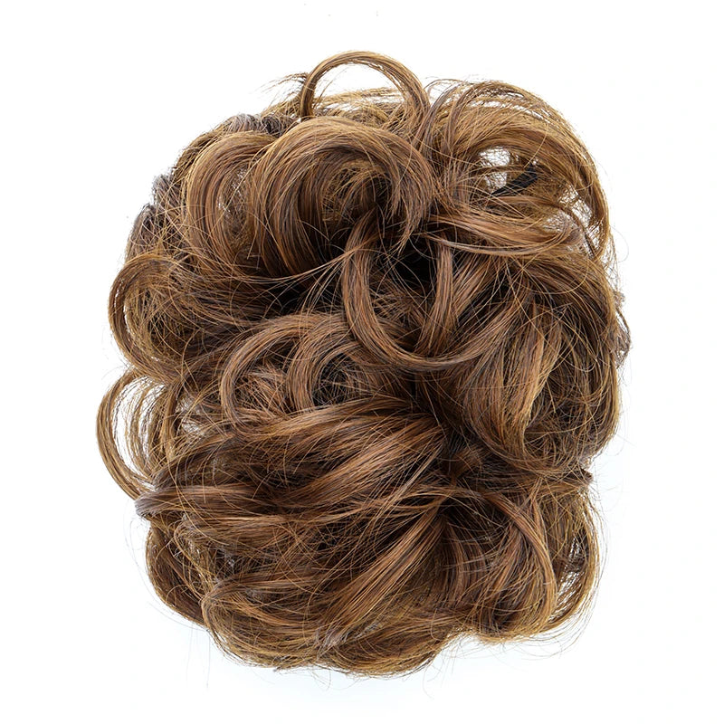 Messy Curly Hair Bun Claw Clip Extension for Instant Voluminous Updo