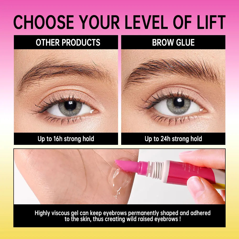 Long-Lasting Brow Lamination Gel for Defined Lifted Eyebrows - 4