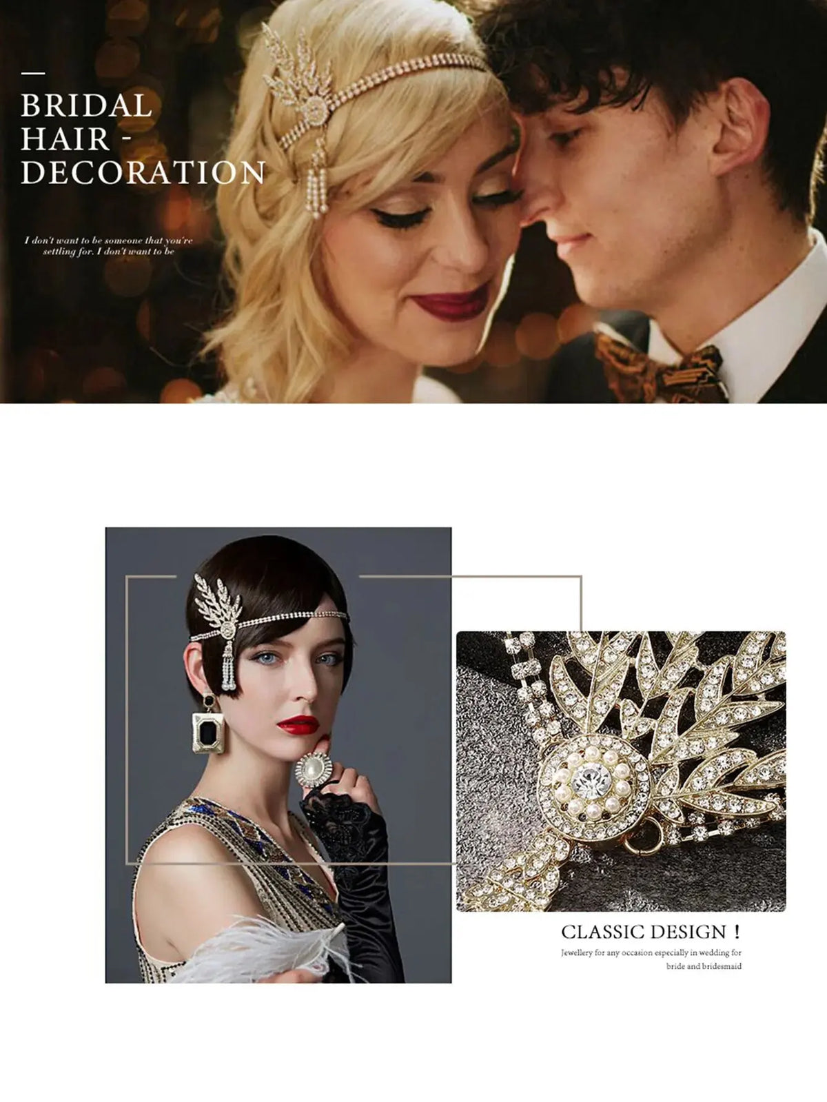 1920s Flapper Costume Accessory Set for Themed Parties