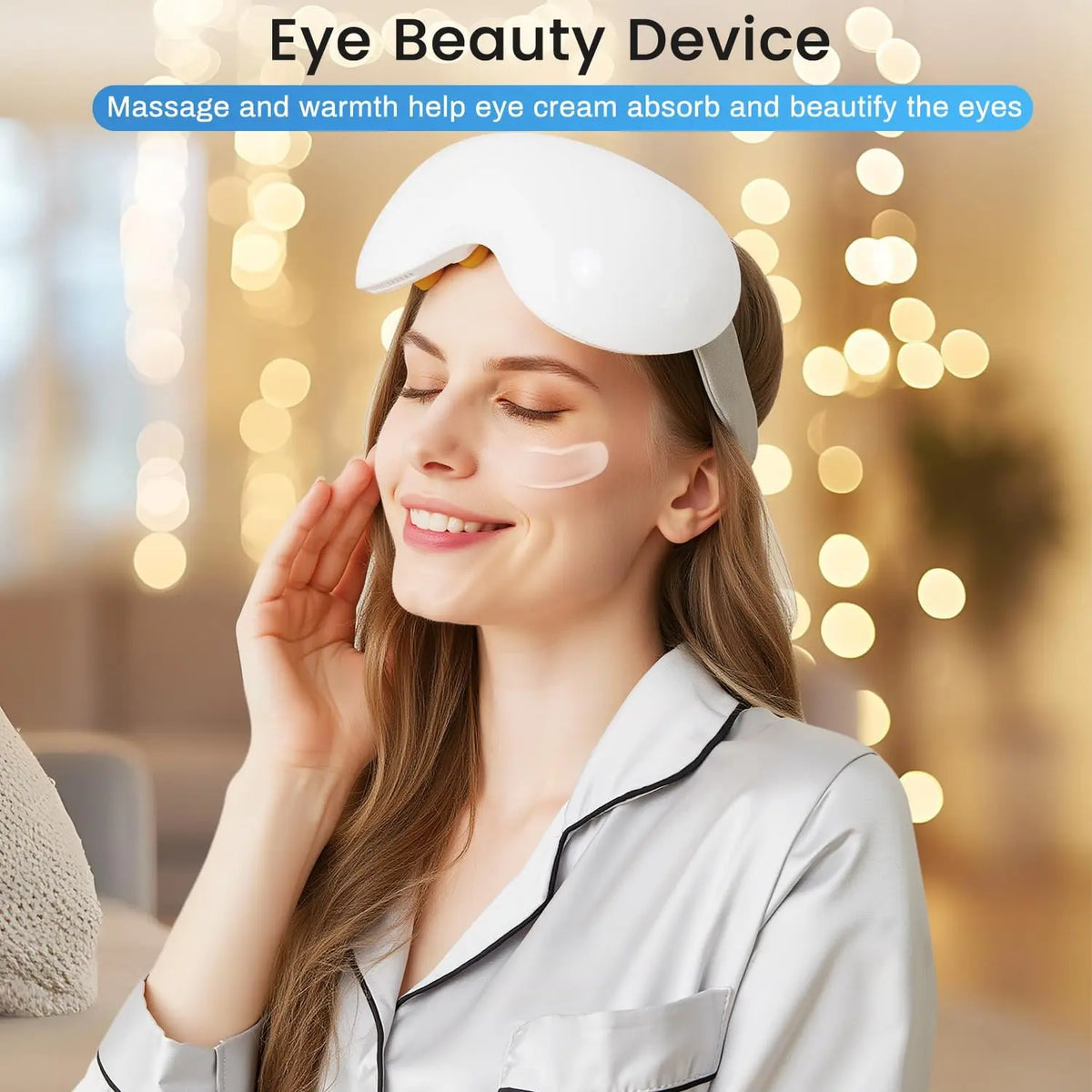 Smart Eye Massager with Cooling and Vibration for Fatigue Relief