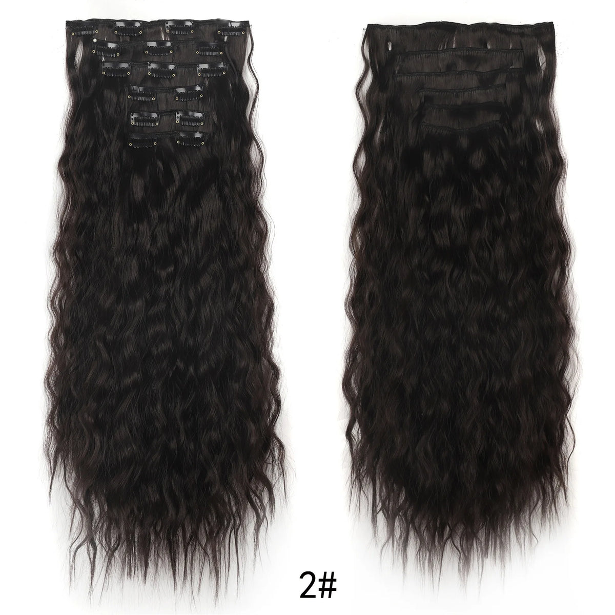 Kinky Curly Clip-In Hair Extensions for Long Voluminous Hair