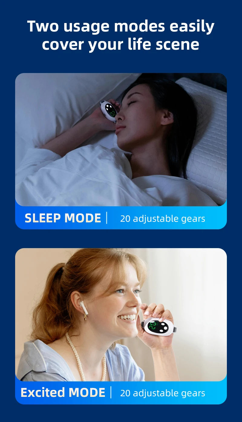Microcurrent Handheld Sleep Aid Device for Stress and Anxiety Relief