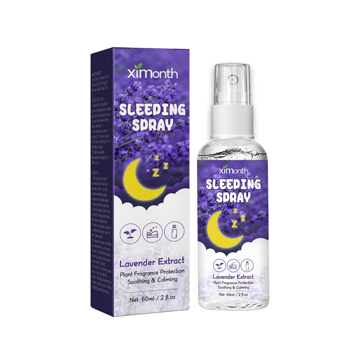 Lavender Calming Sleep Spray for Natural Anxiety Relief and Deep Rest