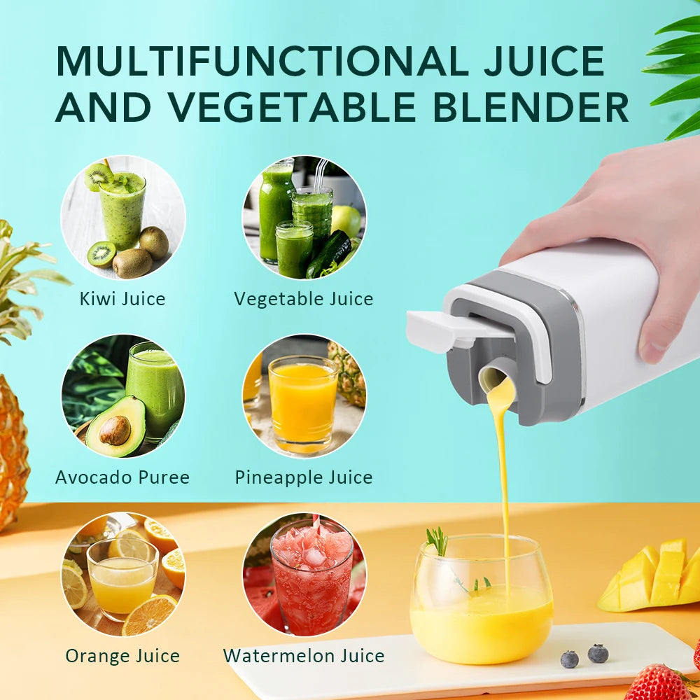 Portable 12-Blade Electric Juicer Cup with Digital Display - 2