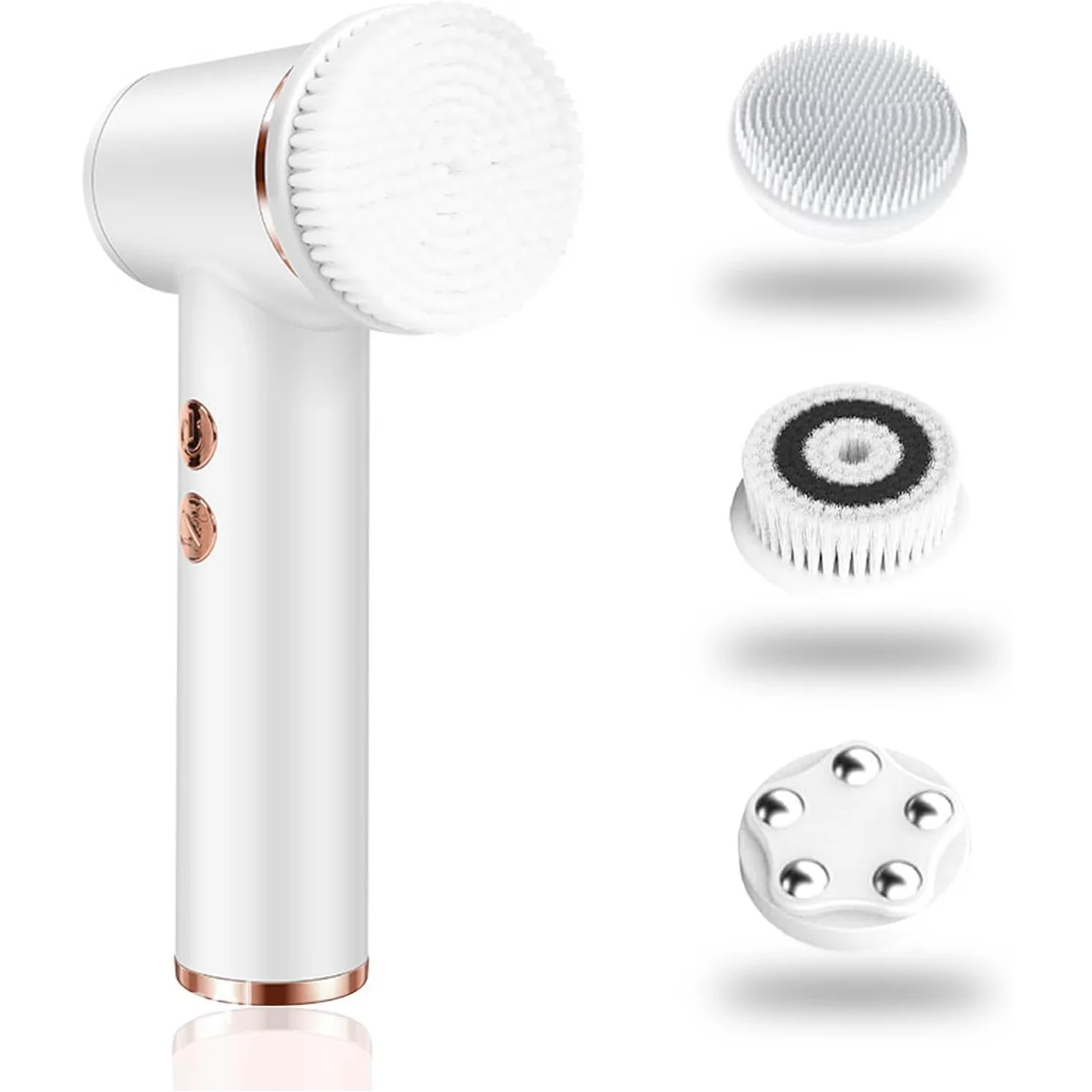 4-in-1 Waterproof Electric Facial Cleansing Brush and Exfoliating Scrubber - 10