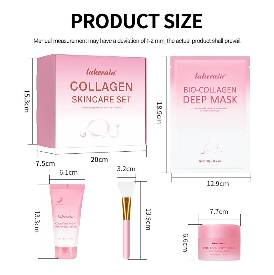Collagen Skincare Set for Deep Hydration and Radiant Skin Repair - 16
