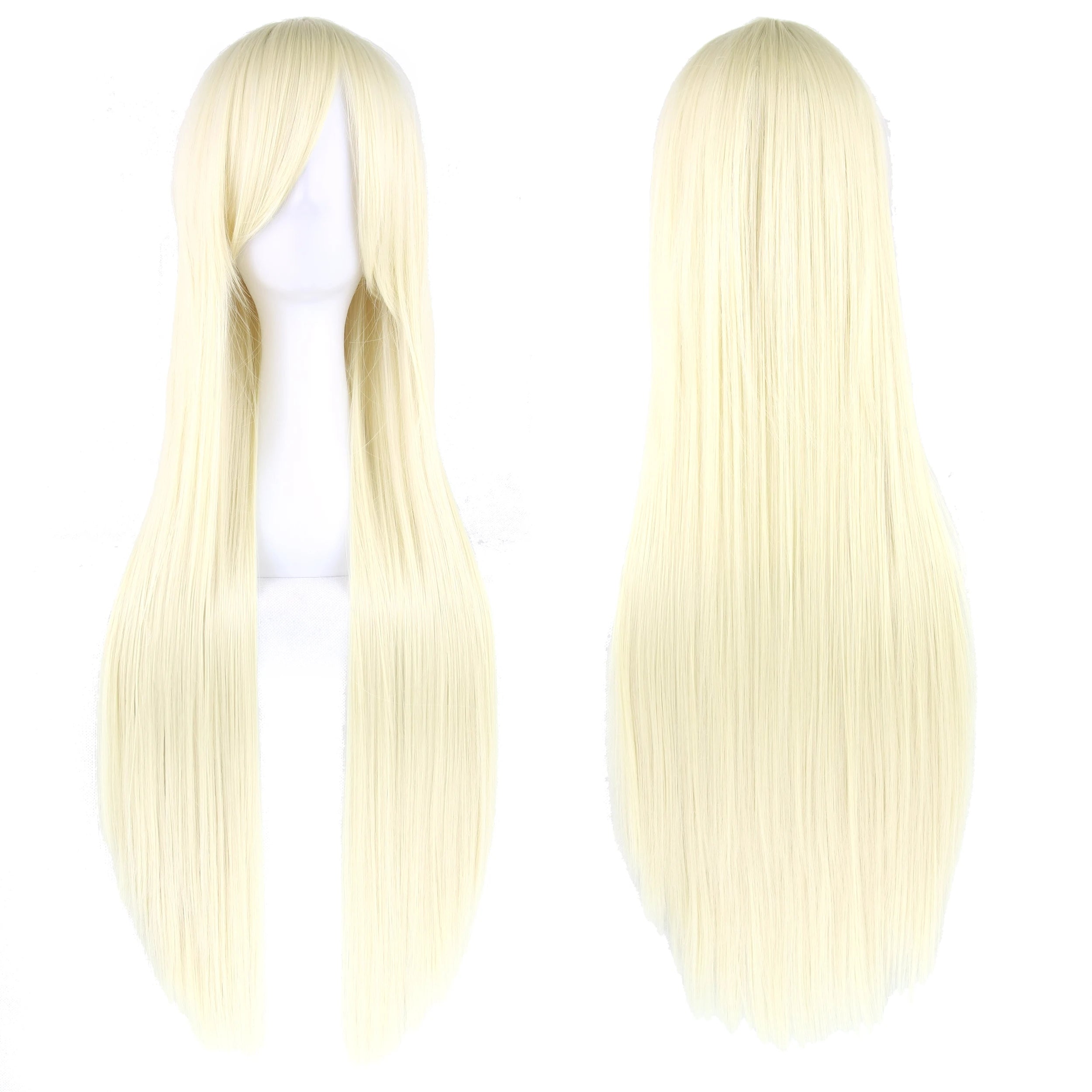 80cm Long Straight Synthetic Wig for Cosplay and Costume Parties - 19