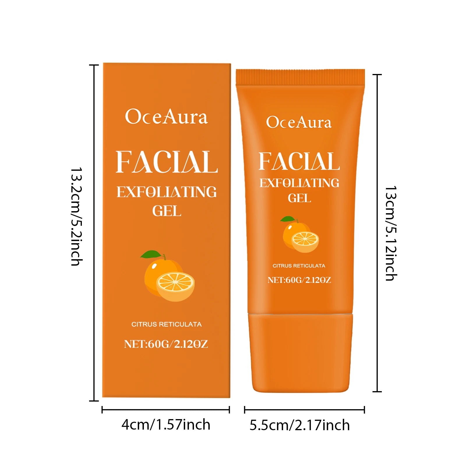 Brightening Orange Facial Exfoliating Gel for Smooth and Glowing Skin - 6