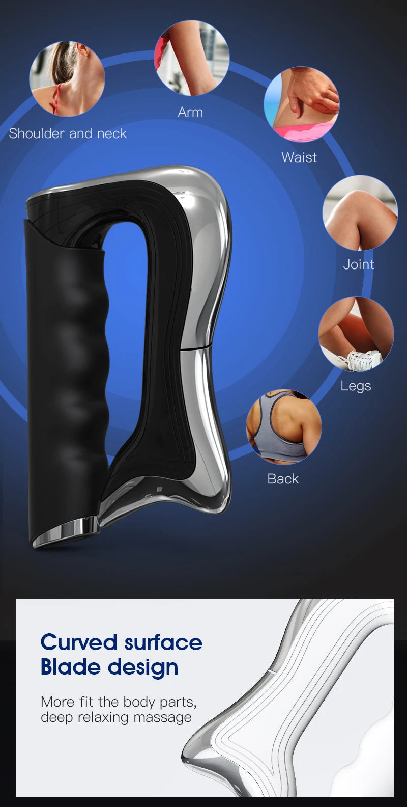 Electric Fascia Knife for Deep Tissue Muscle Recovery and Pain Relief - 17