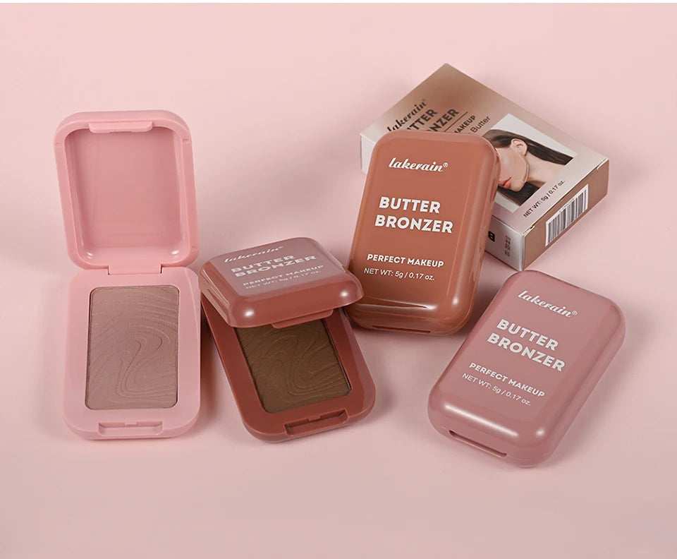Soft Matte Butter Bronzer Powder for Sculpted and Natural Face Contouring - 18