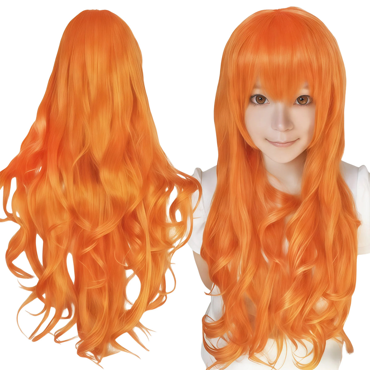 Long Curly Teal Cosplay Wig for Anime Costumes and Halloween Parties
