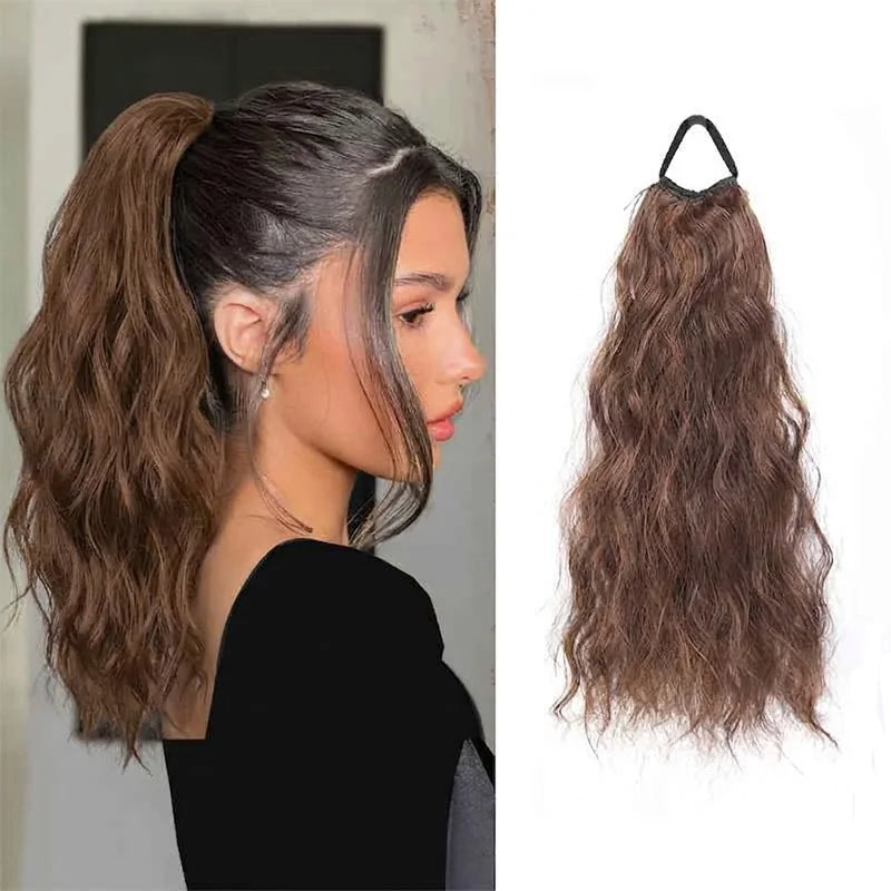 Wavy Ponytail Hair Extension with Elastic Band - 13