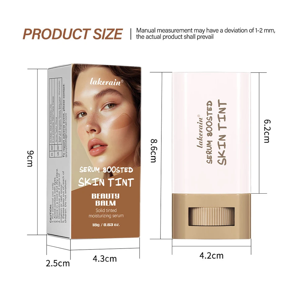Serum Boosted Skin Tint Foundation Stick for Radiant Hydrating Coverage - 16
