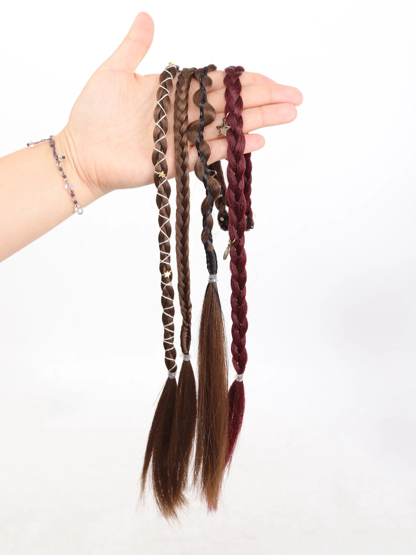 20-Inch Bohemian Clip-In Braided Hair Extensions - 14