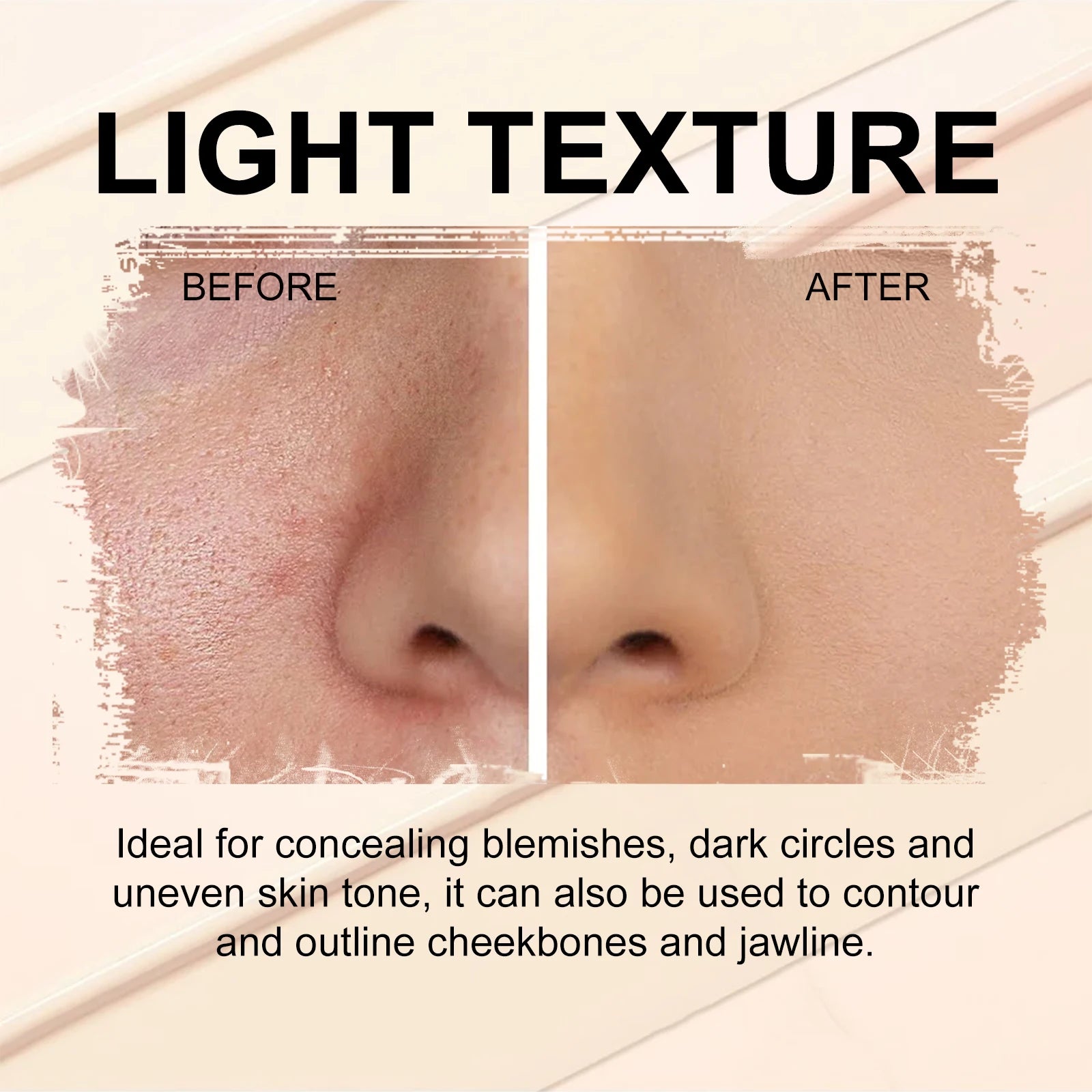 3-Color Cream Concealer Palette for Dark Circles and Blemish Coverage - 11