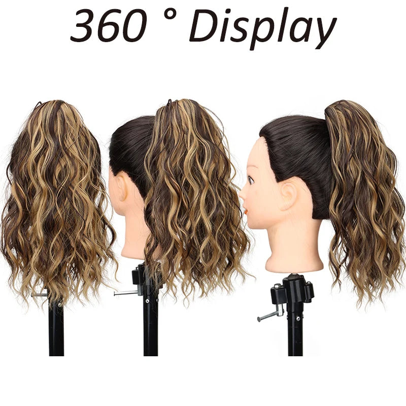 Curly Claw Clip Ponytail Hair Extension for Women - 5