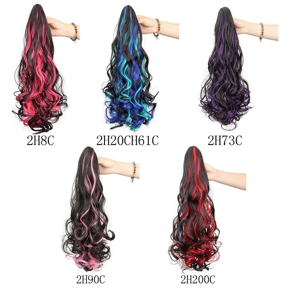 18-Inch Curly Claw Clip Ponytail Hair Extension