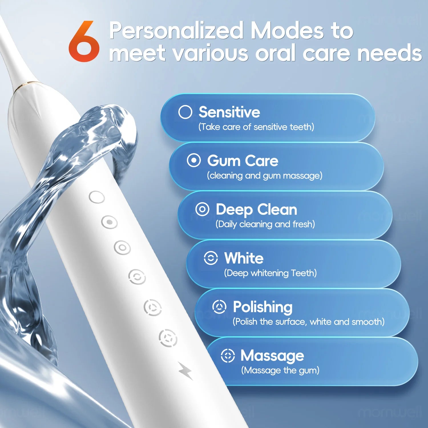 Rechargeable Sonic Electric Toothbrush for Deep Cleaning and Whitening - 5
