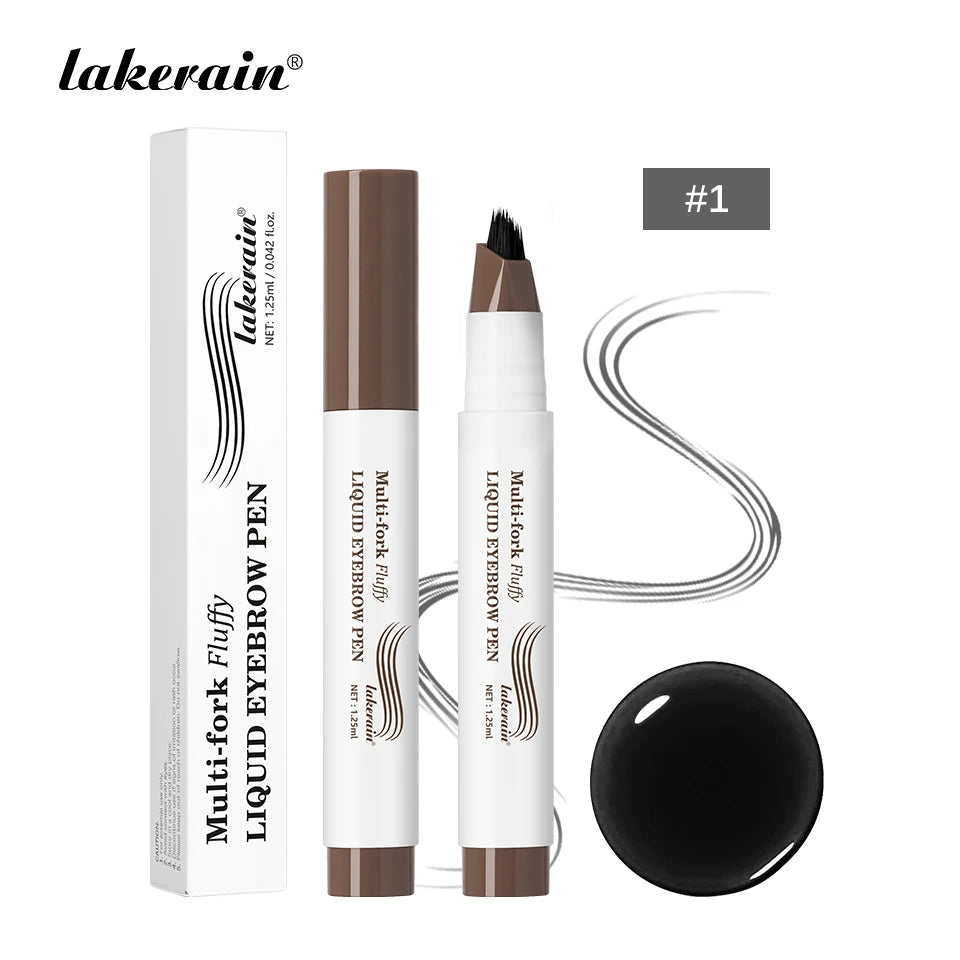 Waterproof Multi-Fork Liquid Eyebrow Pen for Natural Fluffy Brows - 22