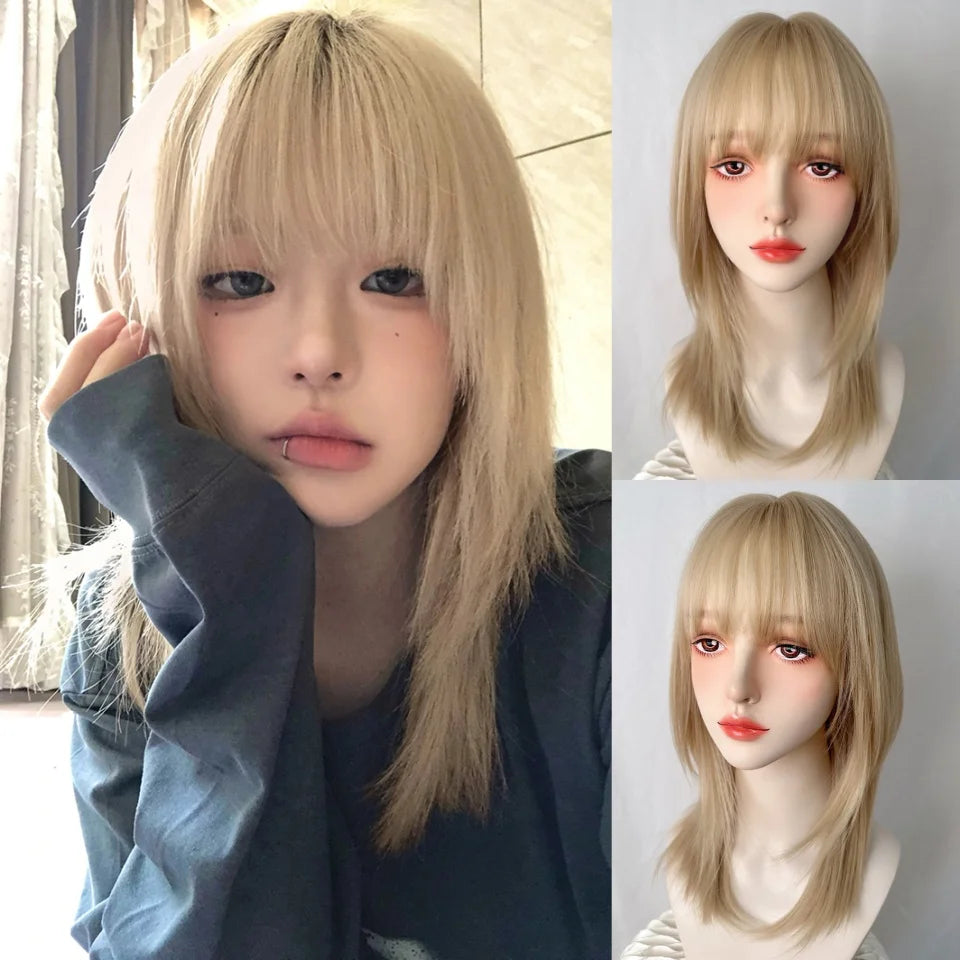 Layered Ombre Wavy Wig for Cosplay and Daily Wear - 25