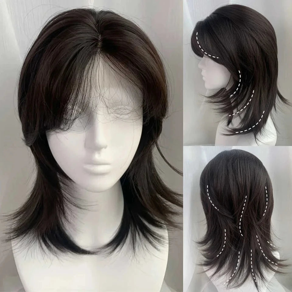 Layered Ombre Wavy Wig for Cosplay and Daily Wear