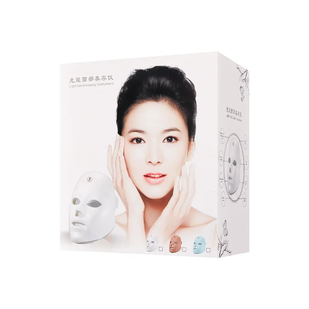 7-Color LED Photon Light Therapy Face Mask for Skin Rejuvenation - 14