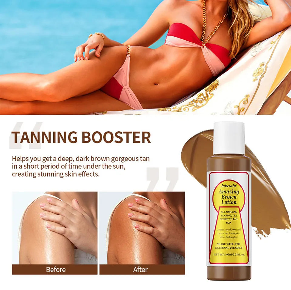 Sunless Tanning Body Lotion for a Deep Natural Bronze Glow