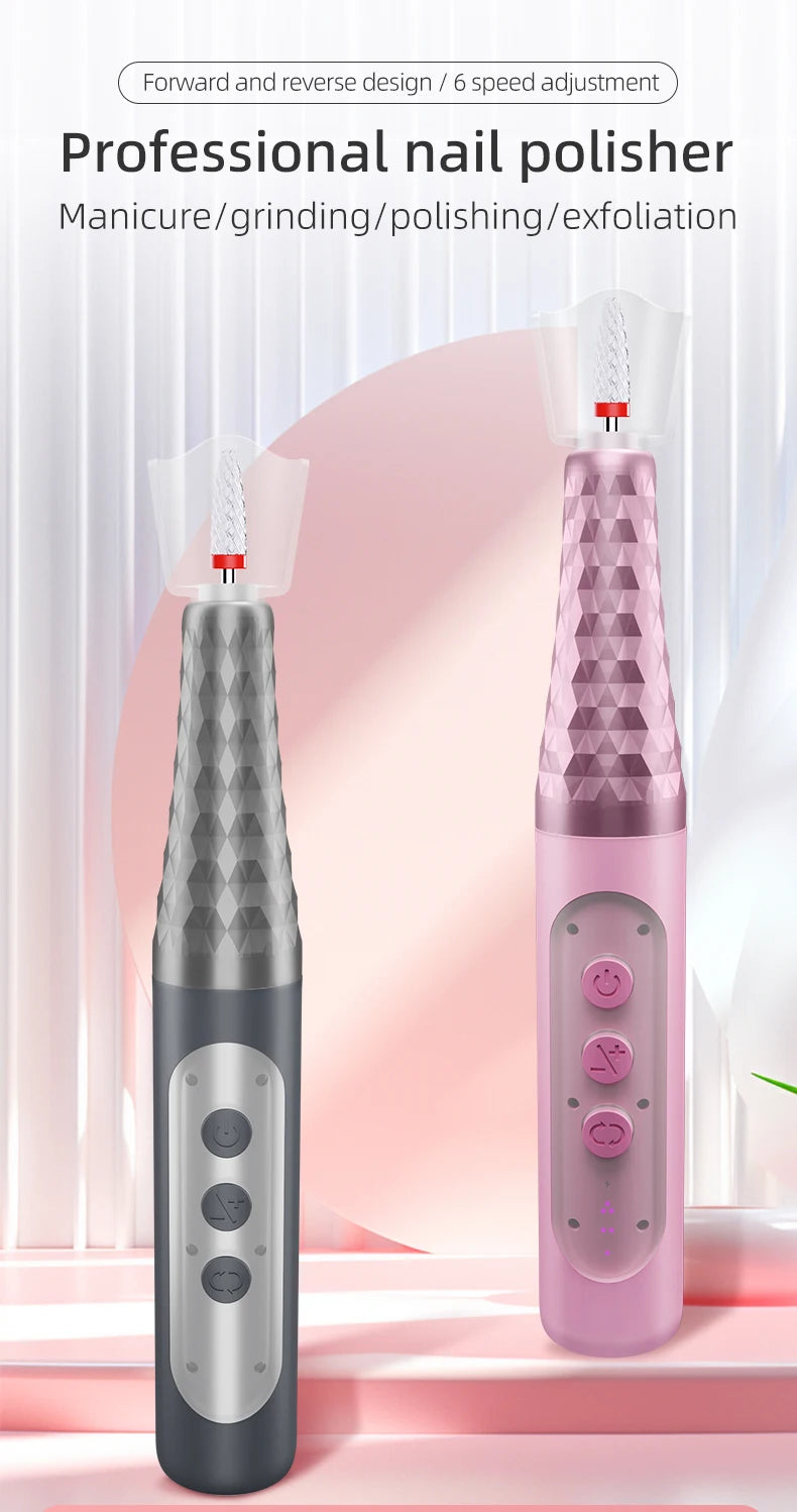 Cordless Electric Nail Drill Kit for Salon-Quality Manicures at Home - 7