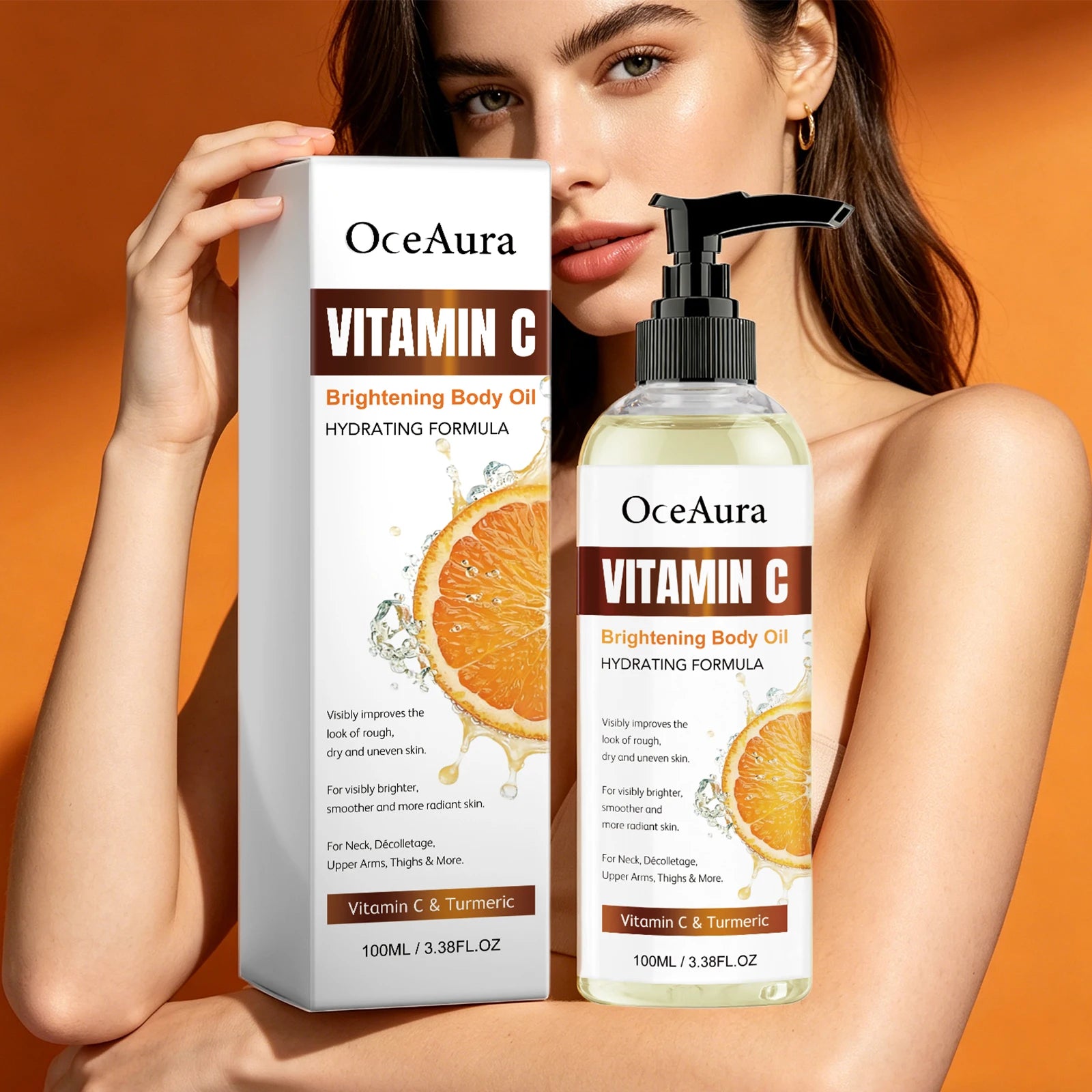 Turmeric and Vitamin C Brightening Body Oil for Hydrated Glowing Skin - 11
