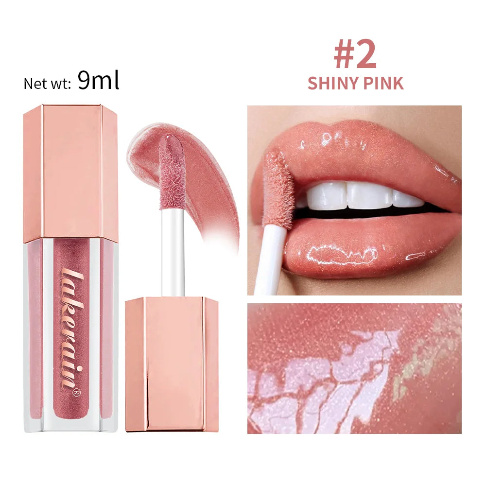 Hydrating Liquid Lip Gloss with Shimmer for Plump and Moisturized Lips - 24