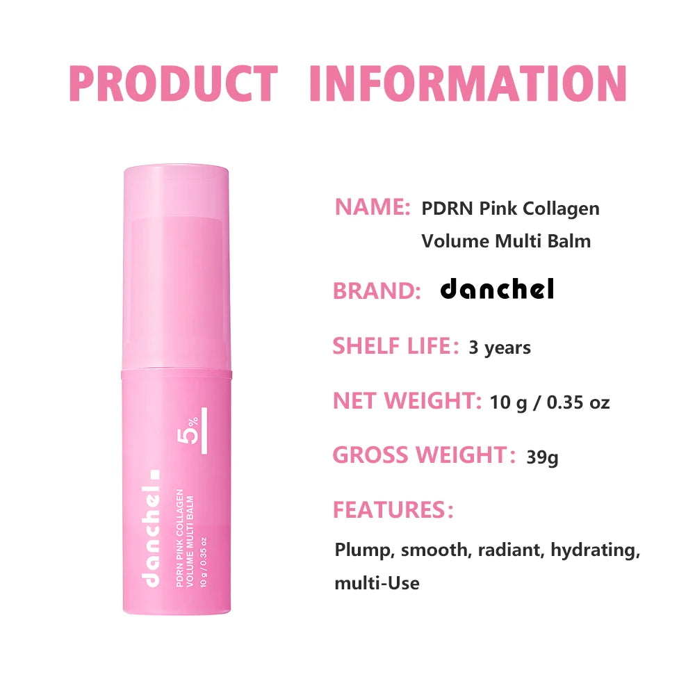 PDRN Pink Collagen Multi-Balm for Instant Plumping and Radiant Skin