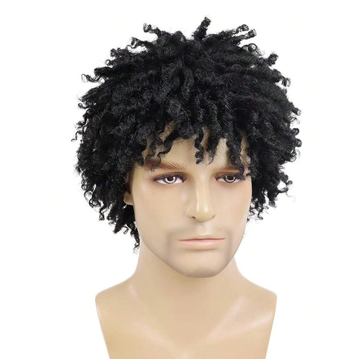 Short Braided Afro Dreadlock Wig for Men