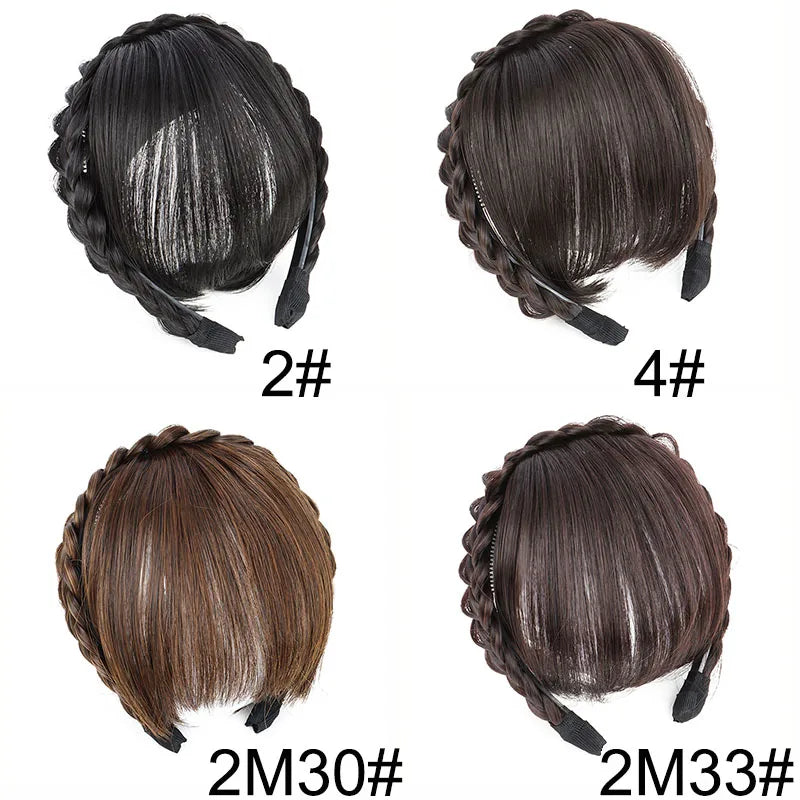 Seamless Synthetic Headband Hair Bangs for Instant Hair Styling - 2