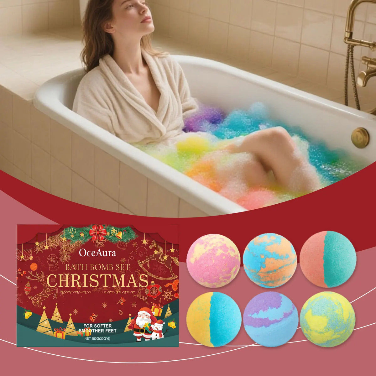Scented Surprise Bath Bomb Gift Set for Kids and Adults