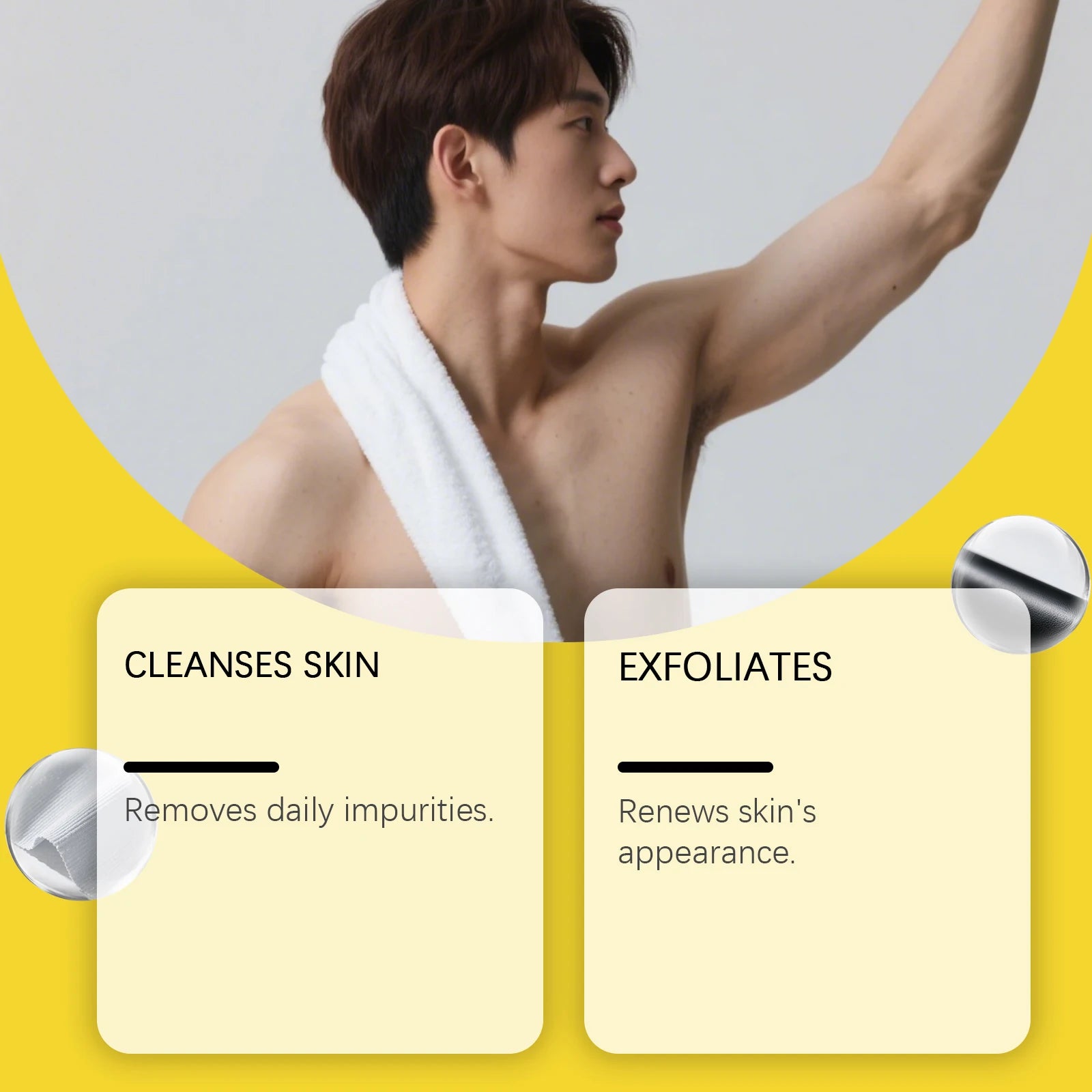 Exfoliating Lemongrass Bath Sponge for Daily Body Cleansing and Skin Care - 8